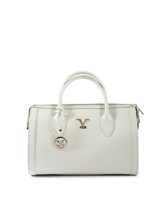 V Italia Womens Handbag V014 SAFFIANO-G CREMA - Image 1