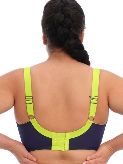 Energise Full Cup Side Support Sports Bra - Navy - Image 3