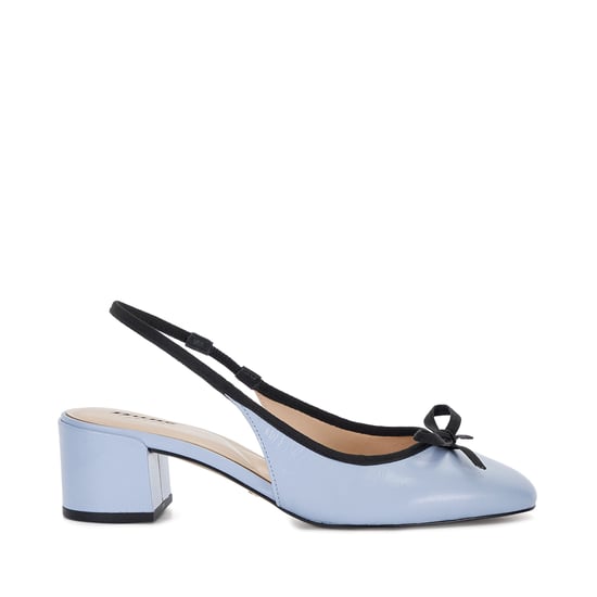 Dune Ladies Classy - Leather Block Heel Sling Back Courts
