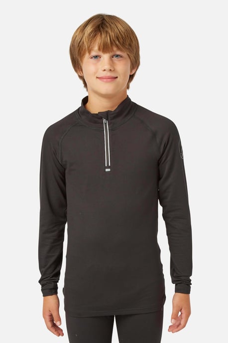 Bodyfit Zip Neck Baselayer Black - Image 1