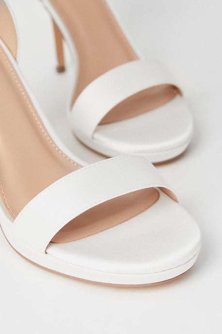 Talia Bridal Satin Platform Heeled Sandals - Image 4