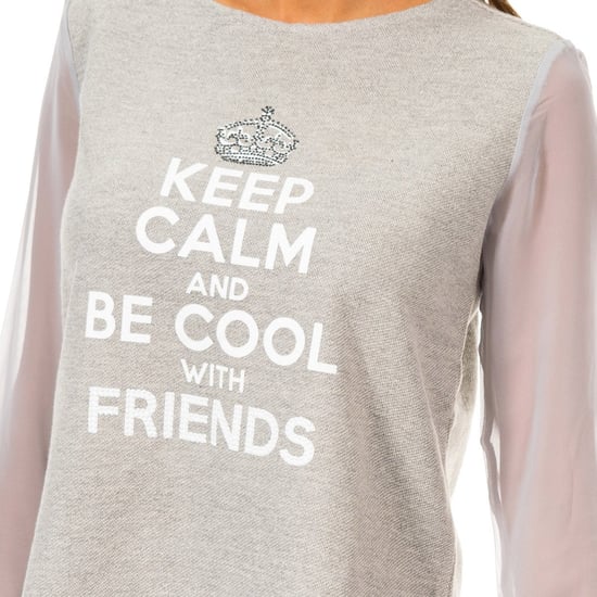 Long sleeve round neck sweater 70DML0155 woman