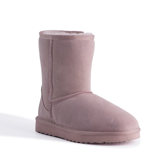 Aus Wooli "Bronte" Australia Mid Calf Zip, Pale Pink