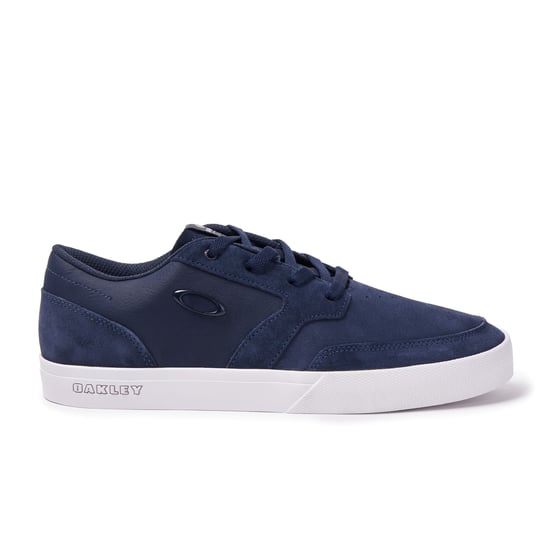 Oakley Lighthouse Lace-Up Blue Smooth Leather Mens Trainers 13550 6AC