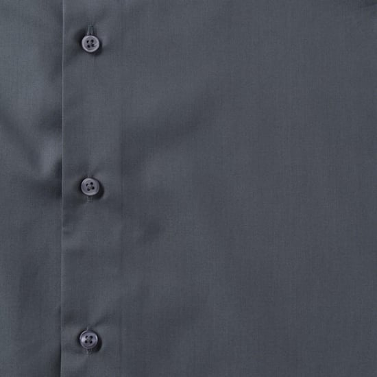 Russell Collectie Heren Korte Mouwen Poly-Katoen Easy Care op maat gemaakt Poplin Shirt (Konvooi Grijs) - Image 5