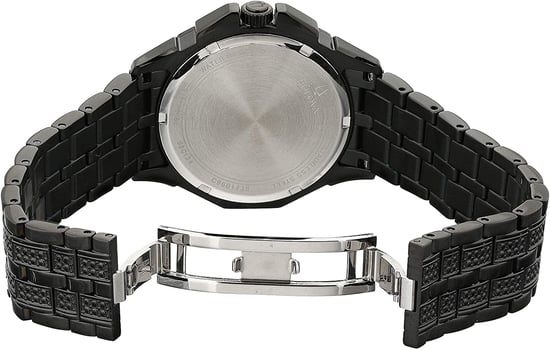 Bulova Crystal Octava Heren Zwarte Horloge 98C134 - Image 4