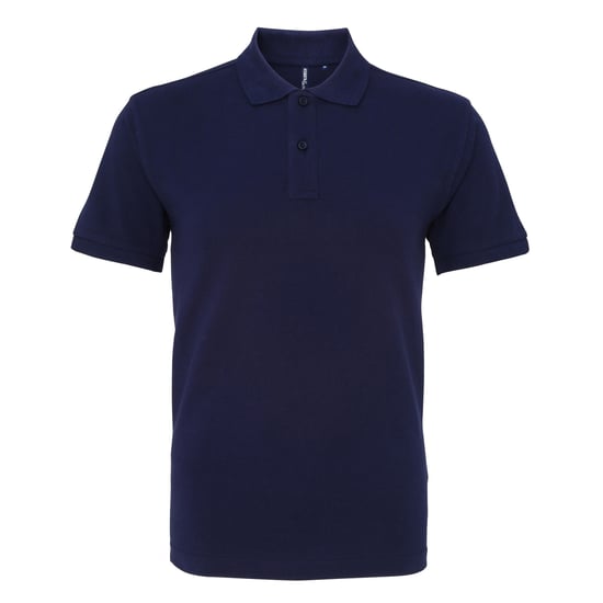 Asquith & Fox Mens Plain Short Sleeve Polo Shirt (Navy) - Image 1
