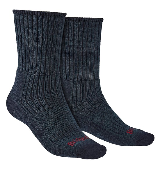 Bridgedale - Mens Hiking Midweight Merino Wool Socks -Navy - Image 1