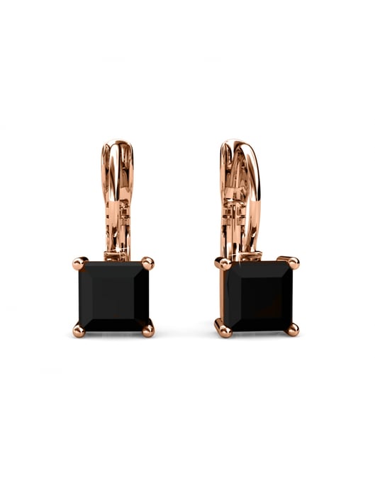 Parure et Coffret Square - Or Rosé et Noir - Image 5