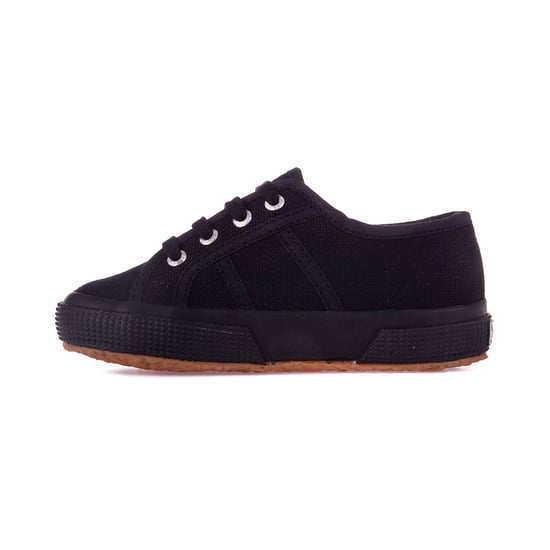 Superga Childrens/Kids 2750 Jcot Leather Trainers (Full Black) - Image 3