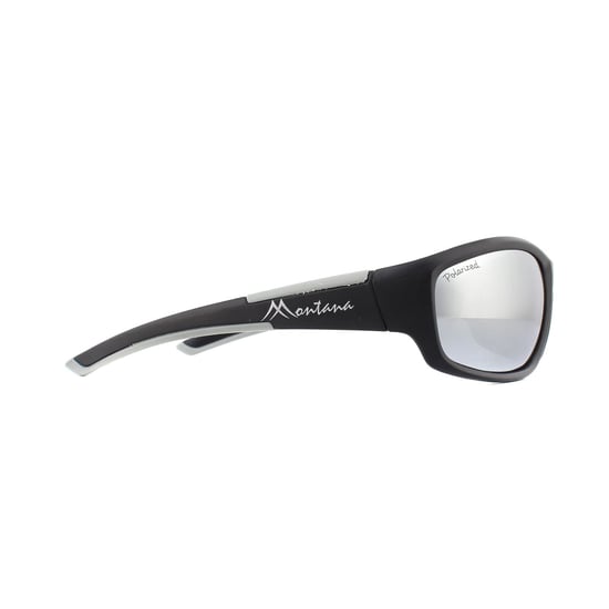 Montana Sunglasses SP311C Black Rubber Revo Silver Mirror Polarized