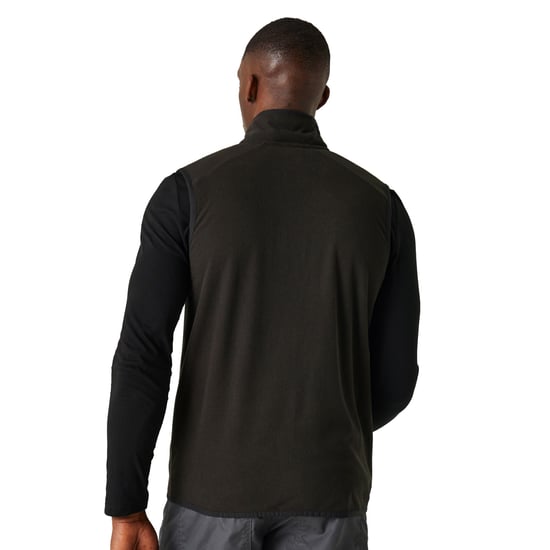 Regatta Mens Navigate Fleece Gilet (Black/Lime Green)