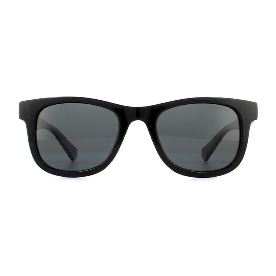 Polaroid Kids Square Kidss Black Grey Polarized Sunglasses