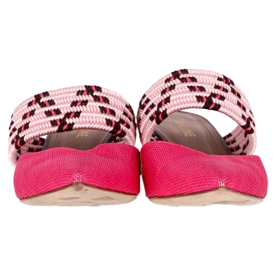 Malone Souliers Woven Maisie Sandals in Pink Raffia - Image 3