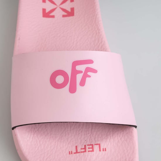 Girl's Off White Juniors Pool Sliders in Pink