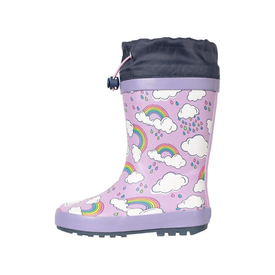 Mountain Warehouse Childrens/Kids II Rainbow Winter Wellington Boots (Lilac)