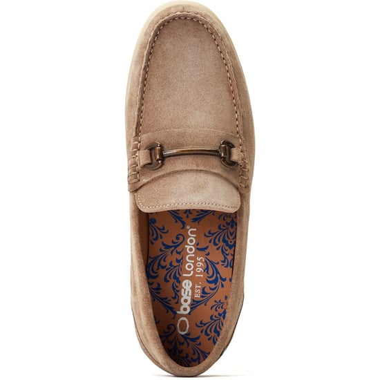 Base London Snapper Leer Heren Sand Loafers - Image 4