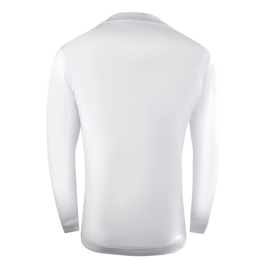 Cavalli Class Large Bold Logo Design White Sweatshirt