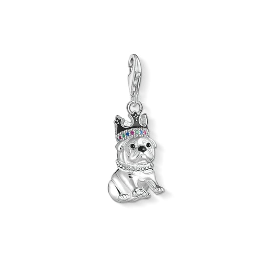Women´s Charm Pendant Bulldog With Crown - Image 1
