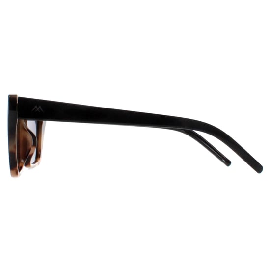 Montana Cat Eye Womens Shiny Black Smoke Polarized MP64