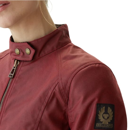 Belstaff Antrim Racing Röd Vaxad Bomullsjacka - Image 4