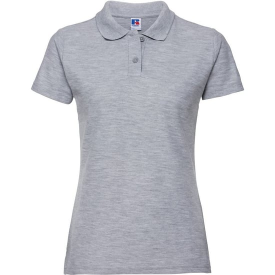 Russell Dames/Dames Klassiek Effen Poloshirt van Polycotton (Licht Oxford Grijs) - Image 1