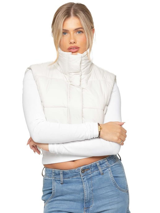 Enzo | Womens Puffer Gilet Jacket - Image 2