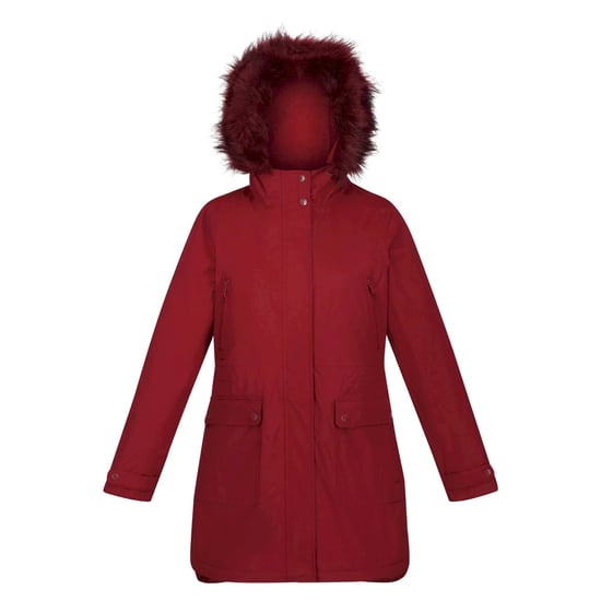 Regatta Womens/Ladies Sabinka Faux Fur Trim Parka (Cabernet)