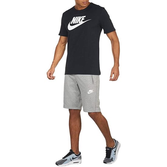 Nike Mens Fleece Shorts Grey With Zip Pockets - Image 3