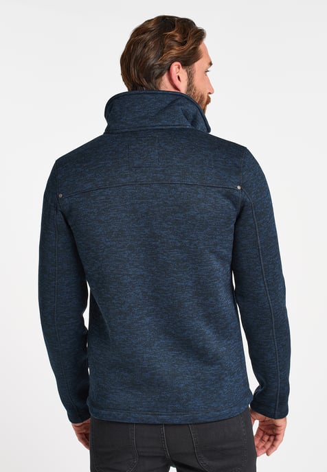 ICEBOUND Knitted fleece jacket Men marine melange - Image 3