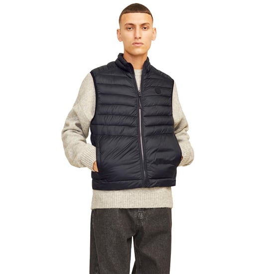 Jack & Jones Mens Sleeveless Gilet – Zipper Closure and High Neck