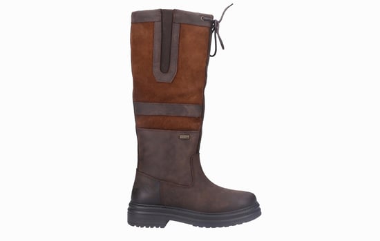 Cotswold Broadway Dames Leren Bruine Laarzen - Image 1
