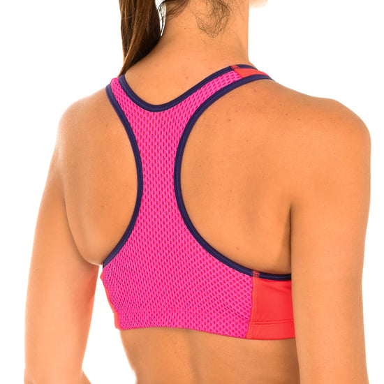 Women's sports bra with elastic band under bust S04N0