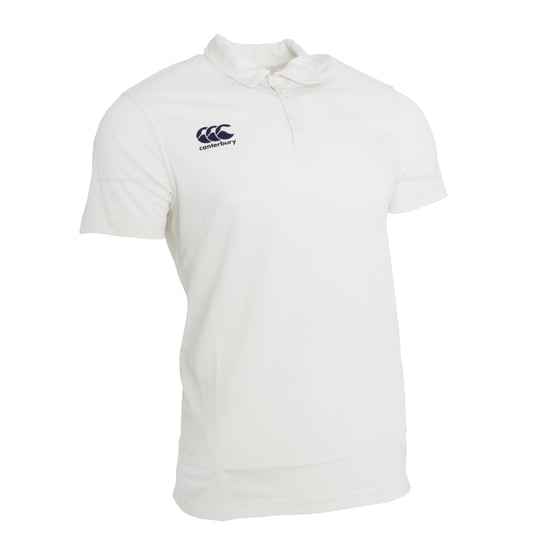 Canterbury Mens Short Sleeve Cricket Shirt (Cream) - Image 1