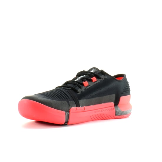 Under Armour Tribase Reign Black Textile Mens Lace Up Trainers 3021289 007