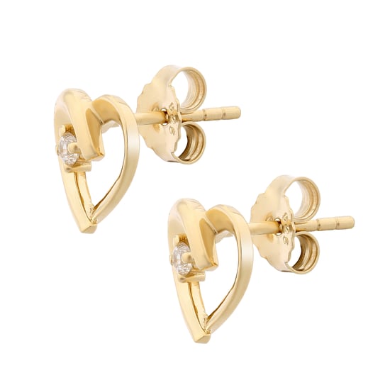 Orphelia 'Mera' Dames 925 Sterling Zilveren Stud Oorbellen - Goud zo-7370 G - Image 1