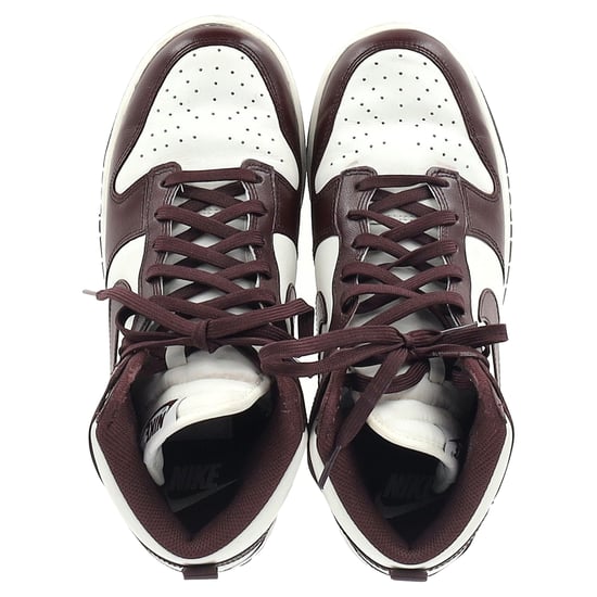 Nike Dunk High Burgundy Crush Sneakers in Burgundy Leather - Image 3