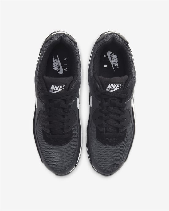 Nike Air Max 90 Trainers Dark Smoke Grey/Black/White