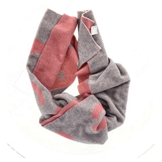 Acne Studios Logo Scarf in Pink and Grey Wool - Image 5