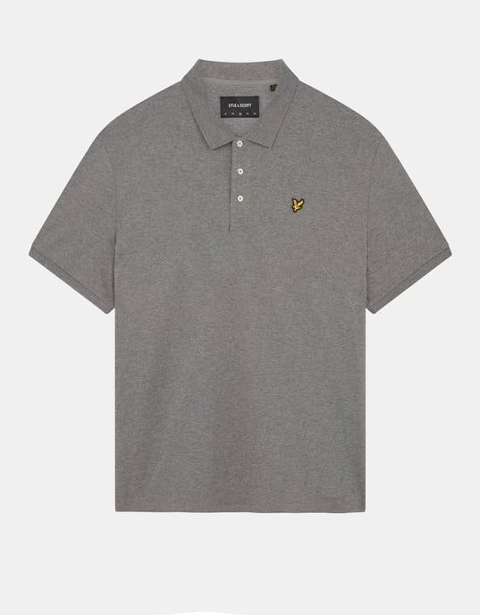 Lyle & Scott Plain Polo Shirt in Grey - Image 5