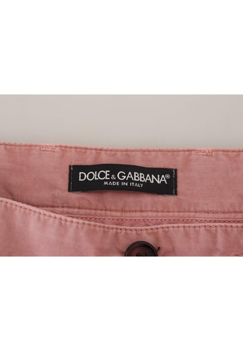 Dolce & Gabbana Men's Pink Chinos Cotton Casual Shorts - Image 2