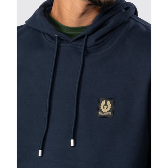 Belstaff Mens Pullover Logo Patch Hoodie - Image 5