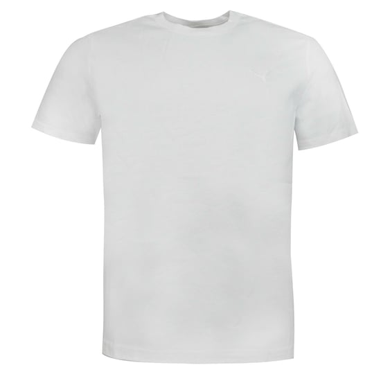Puma Blank Mens Plain Tee Short Sleeve Crew Neck T-Shirt Top White 819885 01