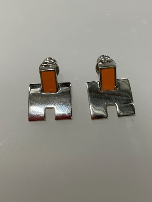 Hermès Eileen Earrings in Silver Metal - Image 4