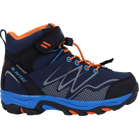 Hi-Tec Blackout Mid Polyester Soft Shell Jongens Marine/Oranje/Meerblauwe Wandelschoenen - Image 6