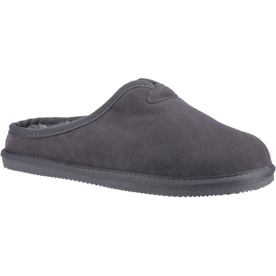 Hush Puppies Conrad Suede Men's Grey Slippers - Image 1