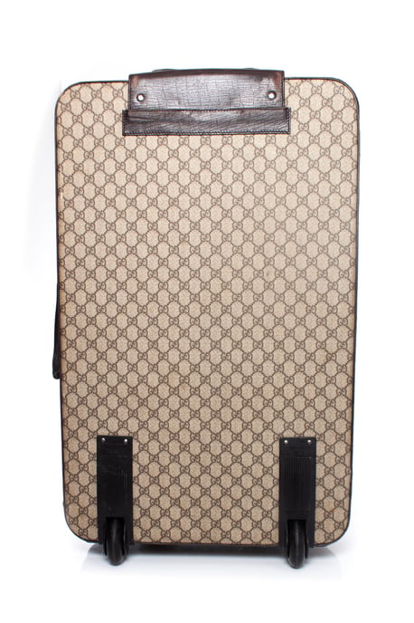 GG canvas koffer in bruin - Image 2