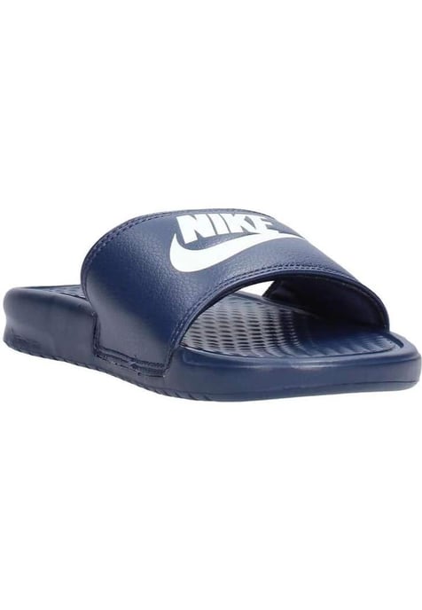 Nike Benassi Slip On Sliders in Midnght Navy - Image 2