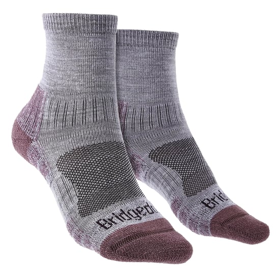 Bridgedale - Womens Hiking Merino Socks - Heather / Damson - Image 1