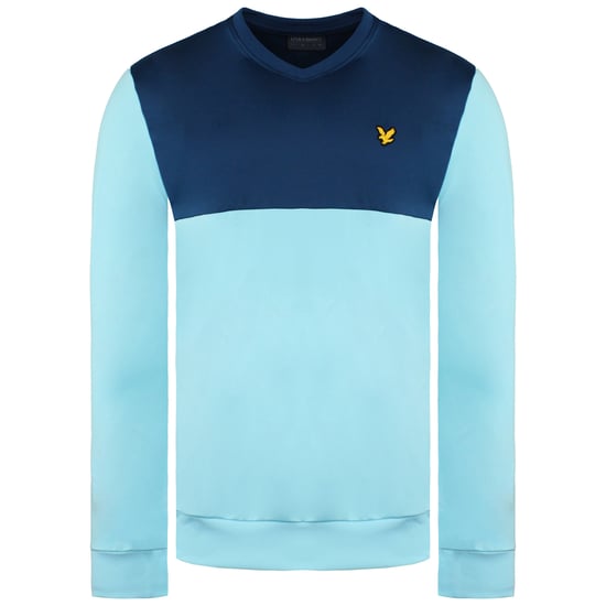 Lyle & Scott Golf Heren Blauwe Trui - Image 1